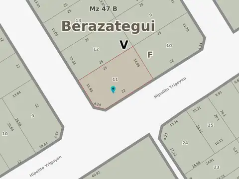 Terreno en Venta de 375,0 m2