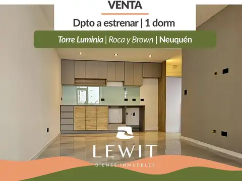 Venta Departamento 1 Dormitorio | Roca esq. Brown, Nqn | A estrenar Julio 2026
