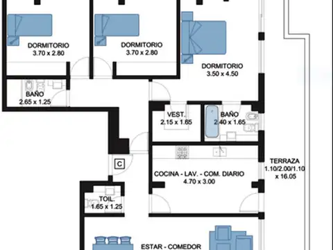 Impresionante semi piso de 4 ambientes y 2 cocheras
