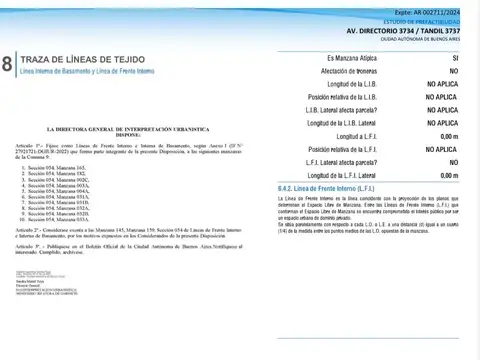 Terreno en Venta 29  mts Fondo