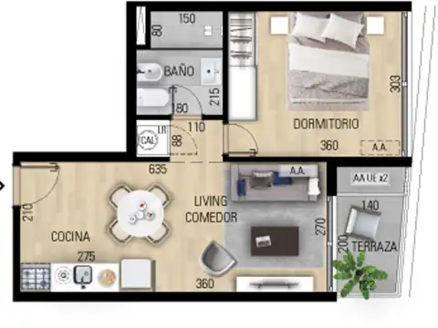 VENTA APARTAMENTO 1 DORMITORIO EN POZO EN PRADO