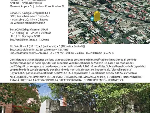 Terreno en Coghlan