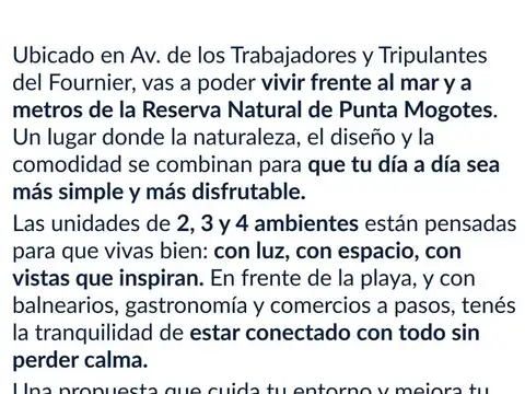 Departamento 3 ambientes con 2 baños