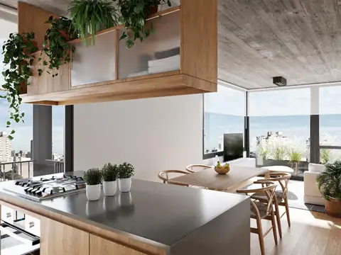 Departamento 2 ambientes con 1 baño