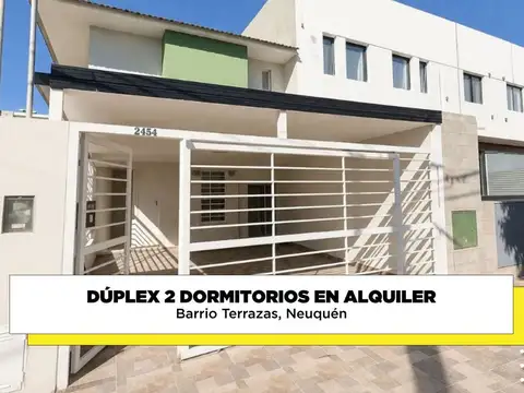 Dúplex 2 dormitorios en alquiler Terrazas Neuquen