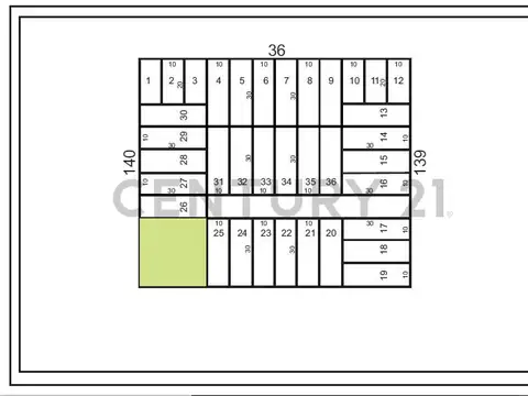 36 entre 139 y 140, Lote en venta. San Carlos, La Plata,-