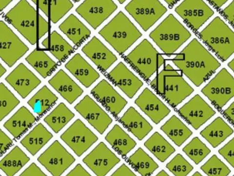 Terreno en Venta 12  mts Frente