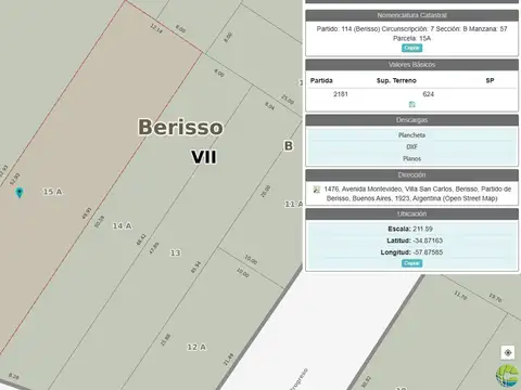 Venta de lote en Berisso