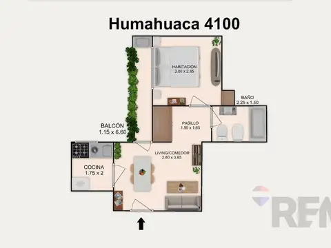 Departamento en Venta de 2 ambientes