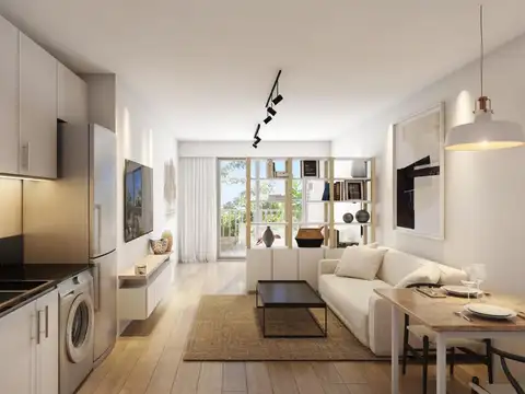 Monoambiente en construcción en Colegiales