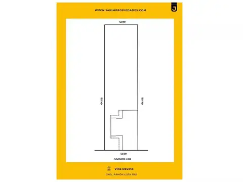 Terreno en Venta de 827,0 m2