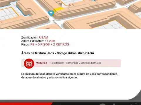 Terreno en Venta en Almagro, USD 330.000