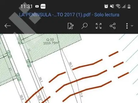 Terreno en Venta 39  mts Fondo