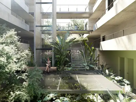 Departamento 3 ambientes con balcón aterrazado y parrilla en  Belgrano Chico.