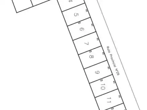 Terreno en Venta 65  mts Fondo