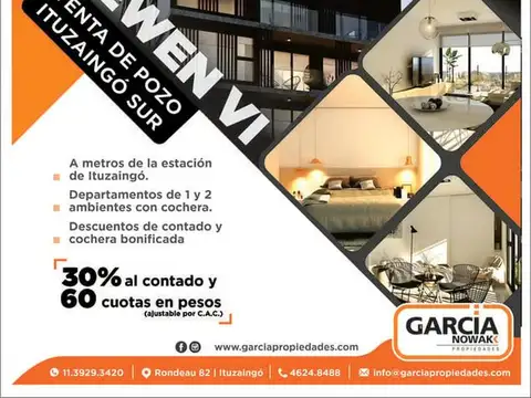 Departamento en Venta de Monoambiente