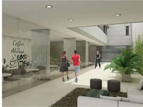 Departamento 2 ambientes con 2 baños