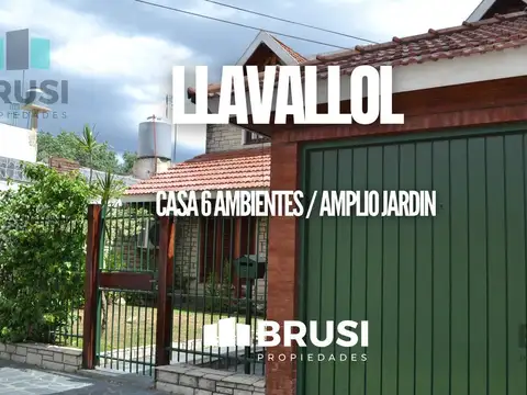 CASA EN VENTA EN LLAVALLOL - 6 AMBIENTES