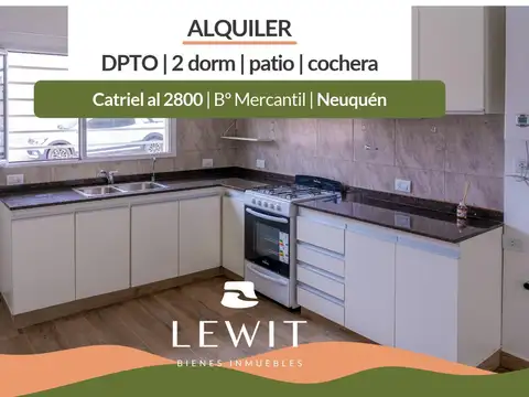 Alquiler departamento | 2 dormitorios | b° mercantil terrazas del neuquén | cochera cerrada