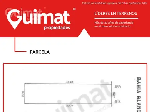 Terreno en Venta de 352,0 m2