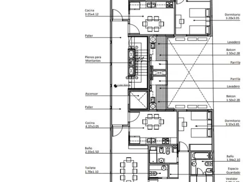 Departamento en Venta con 1 cocheras