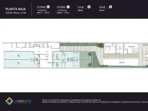 Departamento Monoambiente con 1 baño