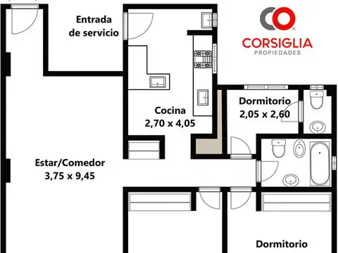 Departamento en Venta de 4 ambientes