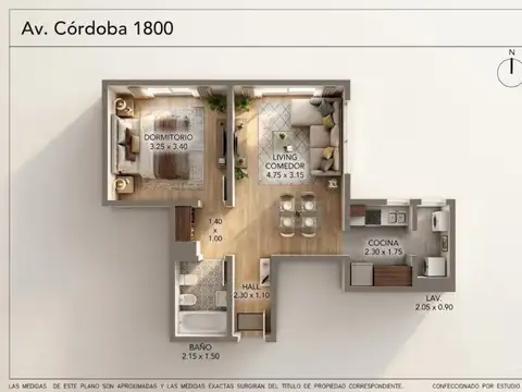 Departamento en Venta de 2 ambientes