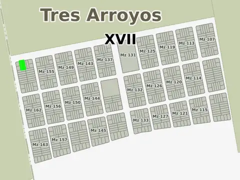 Terreno en Venta 10  mts Frente