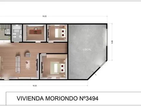 Lote apto emprendimiento, hoy con propiedad 4 amb y local