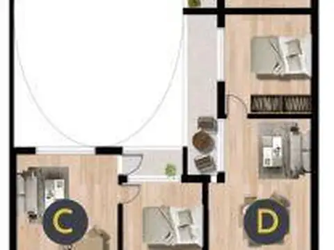 Departamento en Venta de 2 ambientes