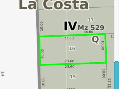 Venta lote Mar del tuyu calle 14 entre 60 y 61