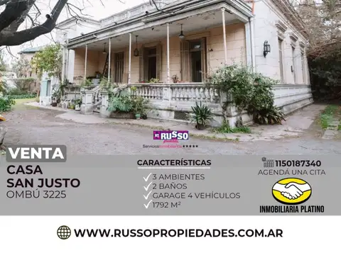 Casa en Venta en San Justo, Partido de La Matanza