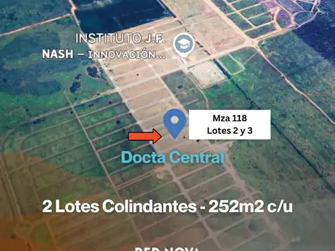 LOTES 252M2 - DOCTA CENTRAL - COLINDANTES