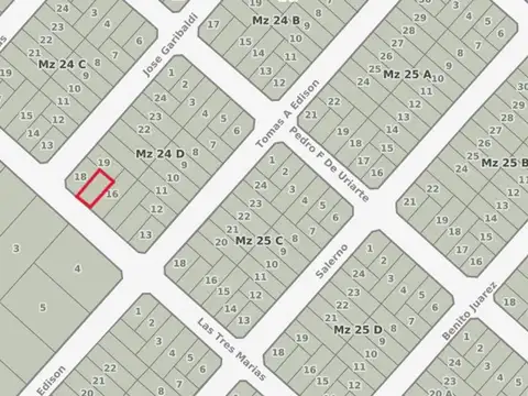 Terreno en Venta de 211,0 m2