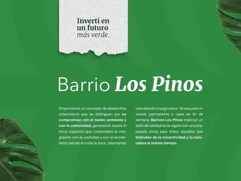 Terreno en el emprendimiento LOS PINOS 4