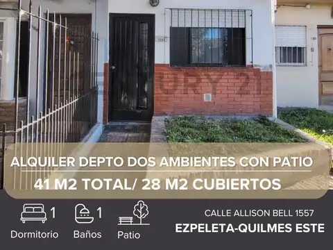 ALQUILER DEPARTAMENTO EZPELETA