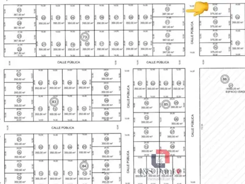 Terreno en Venta de 387,0 m2