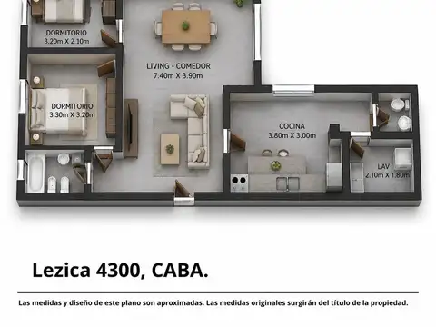 Departamento en Venta de 2 dormitorios