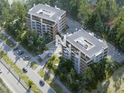 Venta Apto en construcción de 2 dormitorios con cochera en Parque Miramar.