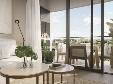 Venta Apto en construcción de 2 dormitorios con cochera en Parque Miramar.