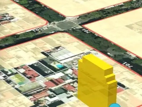 Terreno en Venta 34  mts Fondo