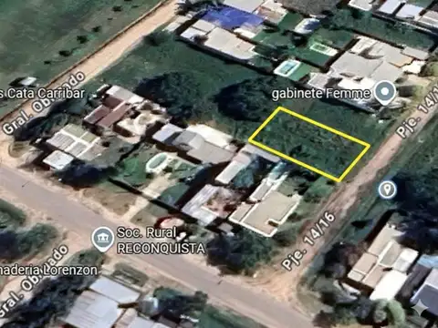  Venta de Terreno en Barrio Obligado Reconquista 