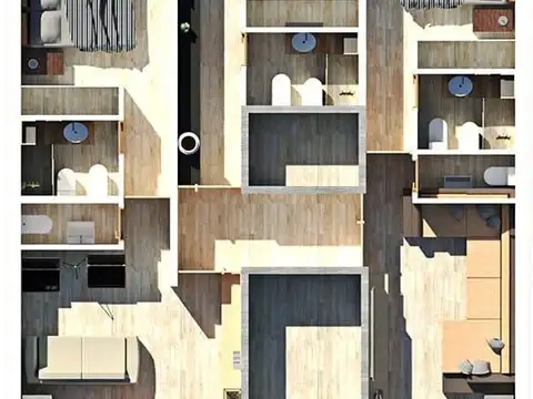 Departamento Monoambiente con 1 baño