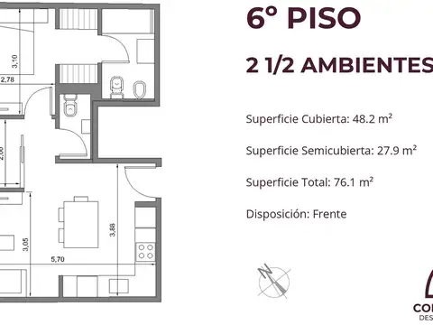 Departamento en Venta al Norte