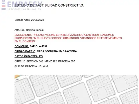 Terreno en  Saavedra