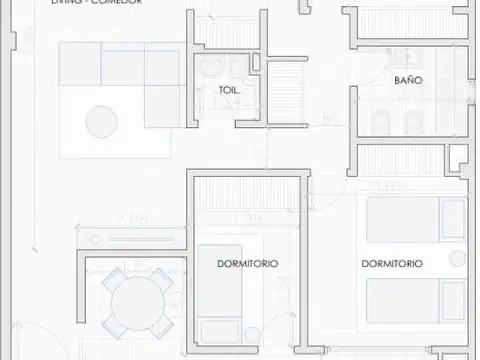 Departamento 4 ambientes con 3 baños