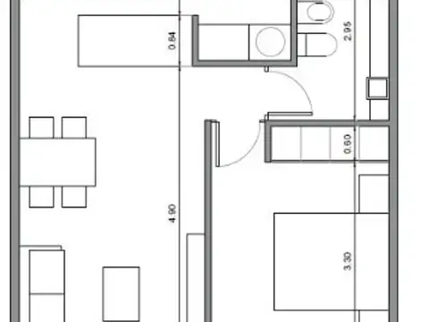 Venta. Departamento 2 Ambientes. Amenities. Ayacucho 2700.