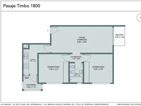 Departamento en Venta de 3 ambientes