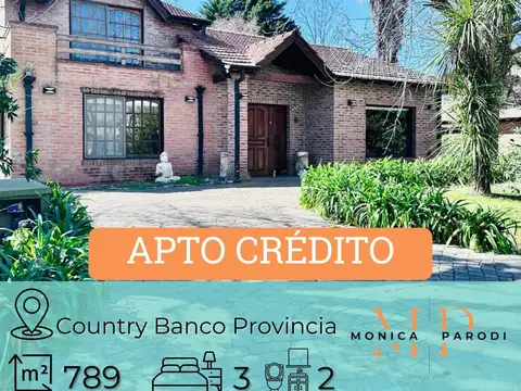CASA EN VENTA EN COUNTRY BANCO PROVINCIA